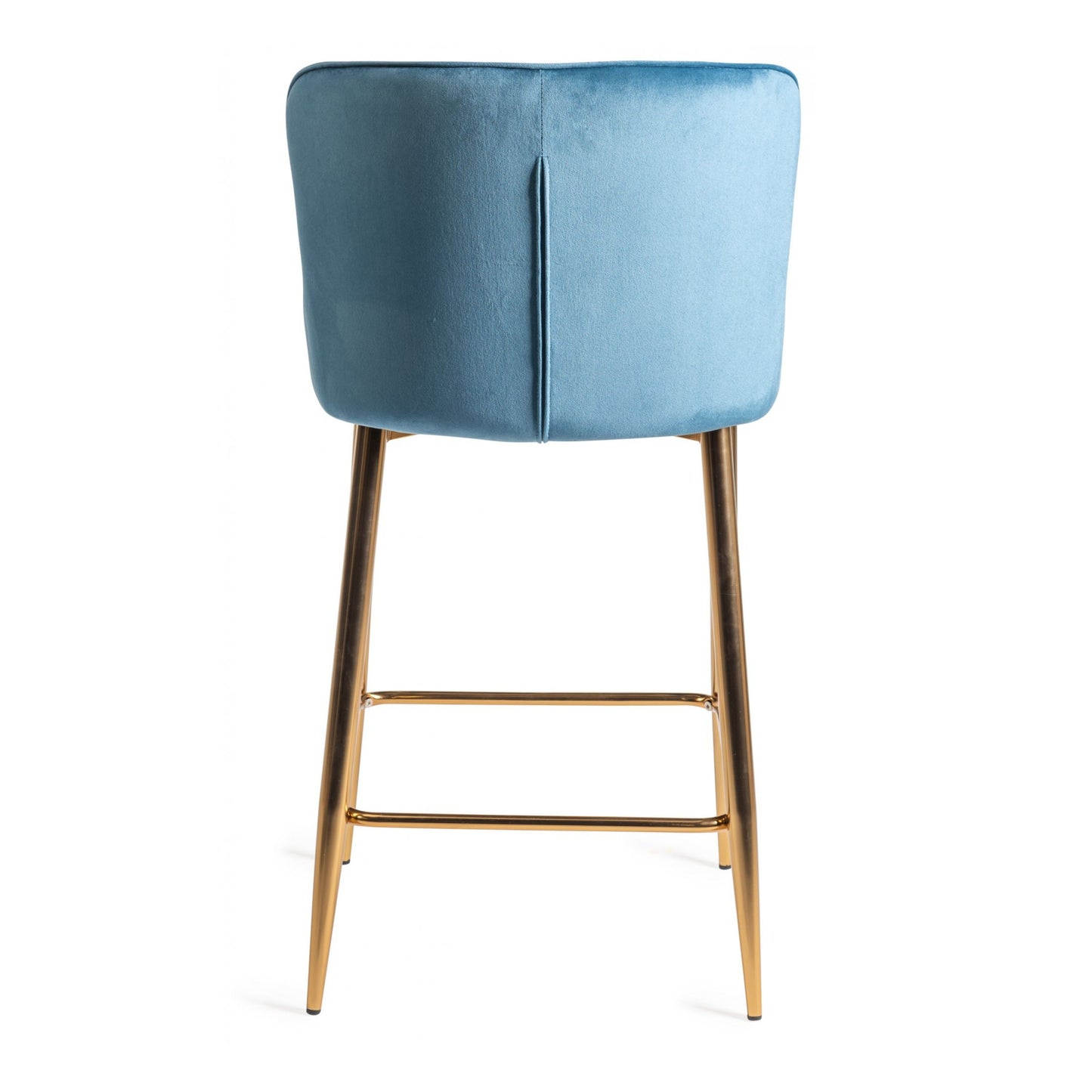 Pair of Velvet Stools with Diamond Stitched Upholstery and Sand Black Metal Legs in a Choice of Two Colours