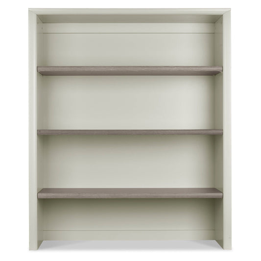 Grey Washed Wide Top Unit with White Oak Veneer Shelves