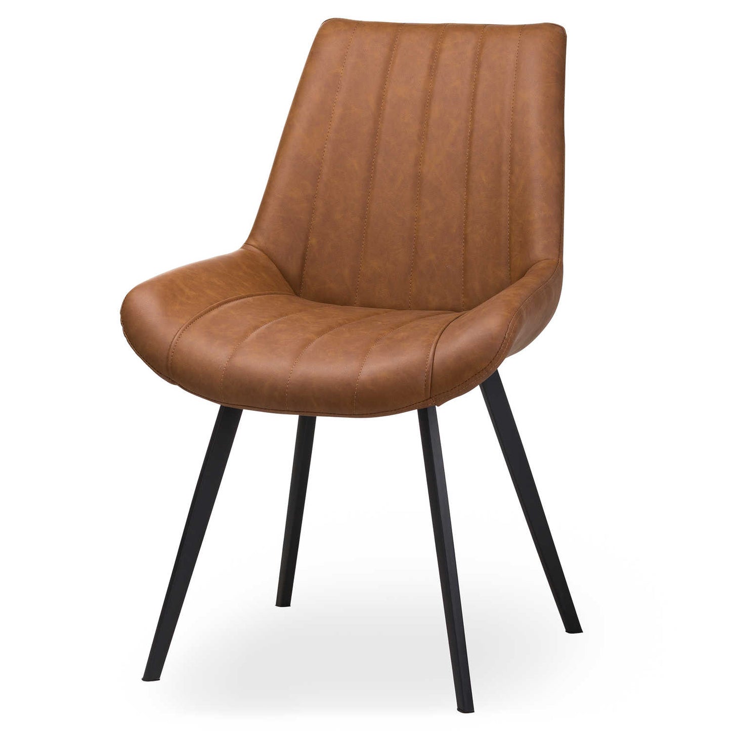 Faux Leather Malmo Tan Dining Chair