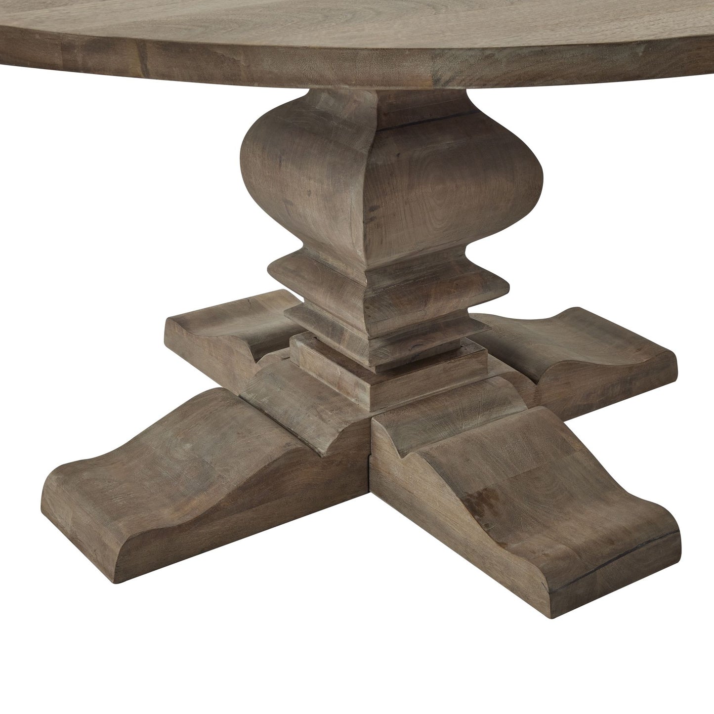 Large Round Pedestal Dining Table Setas 4