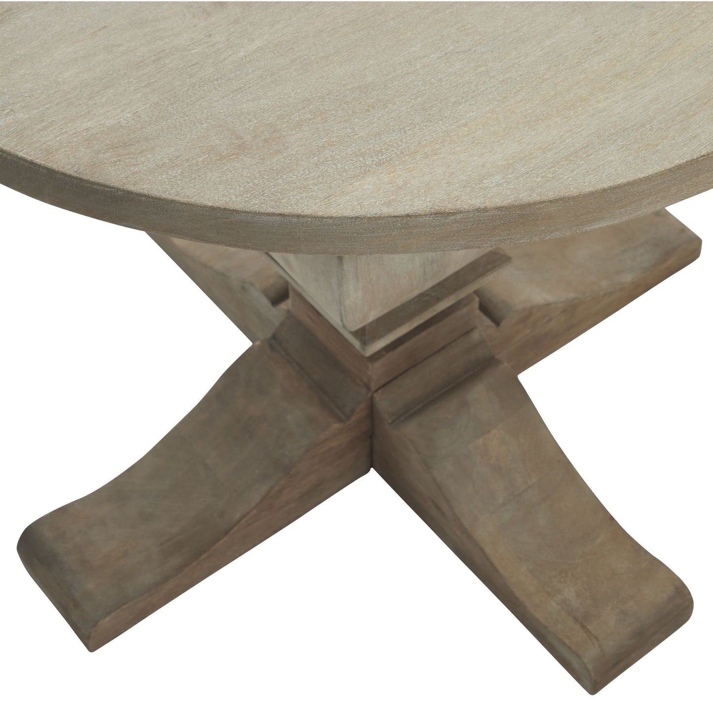 Hand Crafted Round Pedestal Side Table