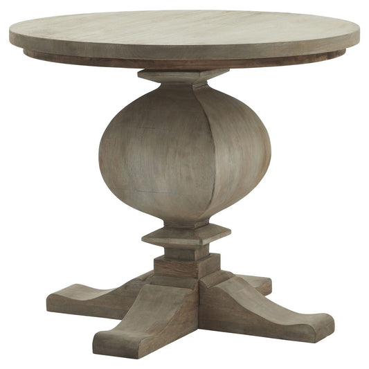 Hand Crafted Round Pedestal Side Table