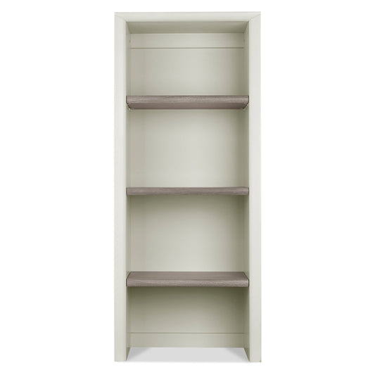 Grey Washed Narrow Top Unit with White Oak Veneer Shelves