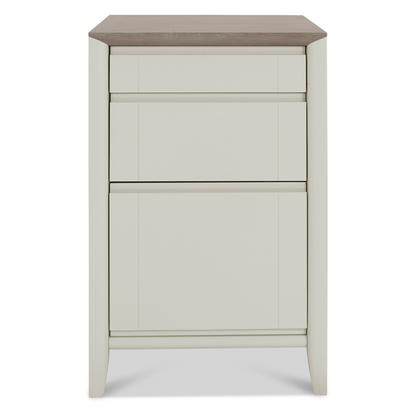 Grey Washed White Oak Veneer Topped Filing Cabinet