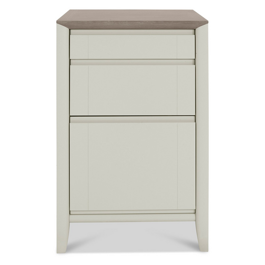 Grey Washed White Oak Veneer Topped Filing Cabinet