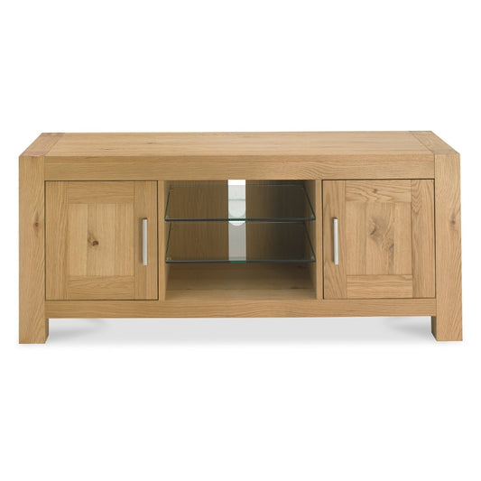 135cm Light Oak Entertainment Unit