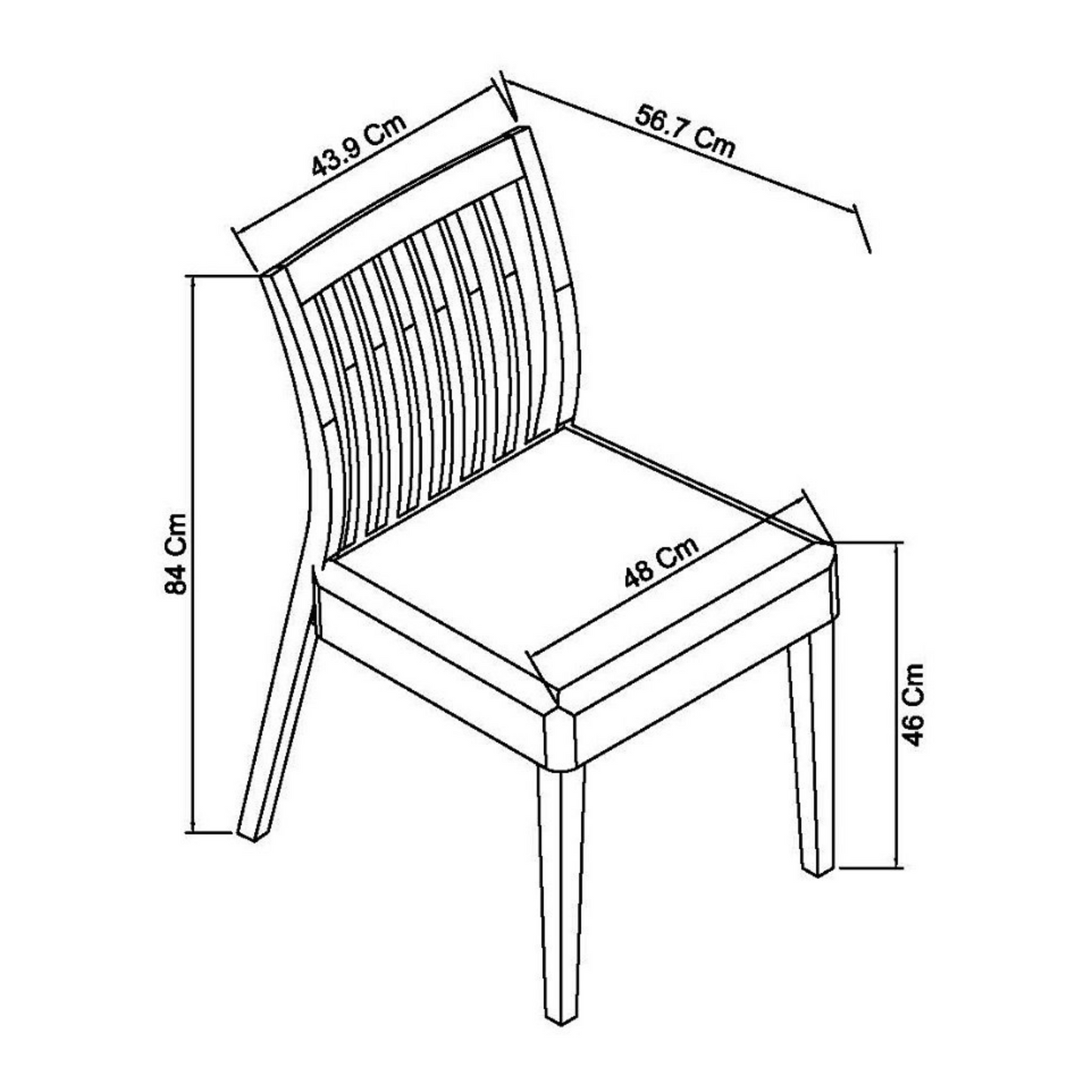 Pair of Grey Washed Low Slat Back Dining Chairs with with 100% Polyester Titanium Coloured Fabric Seat