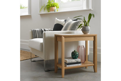 White Oak Veneer Side Table