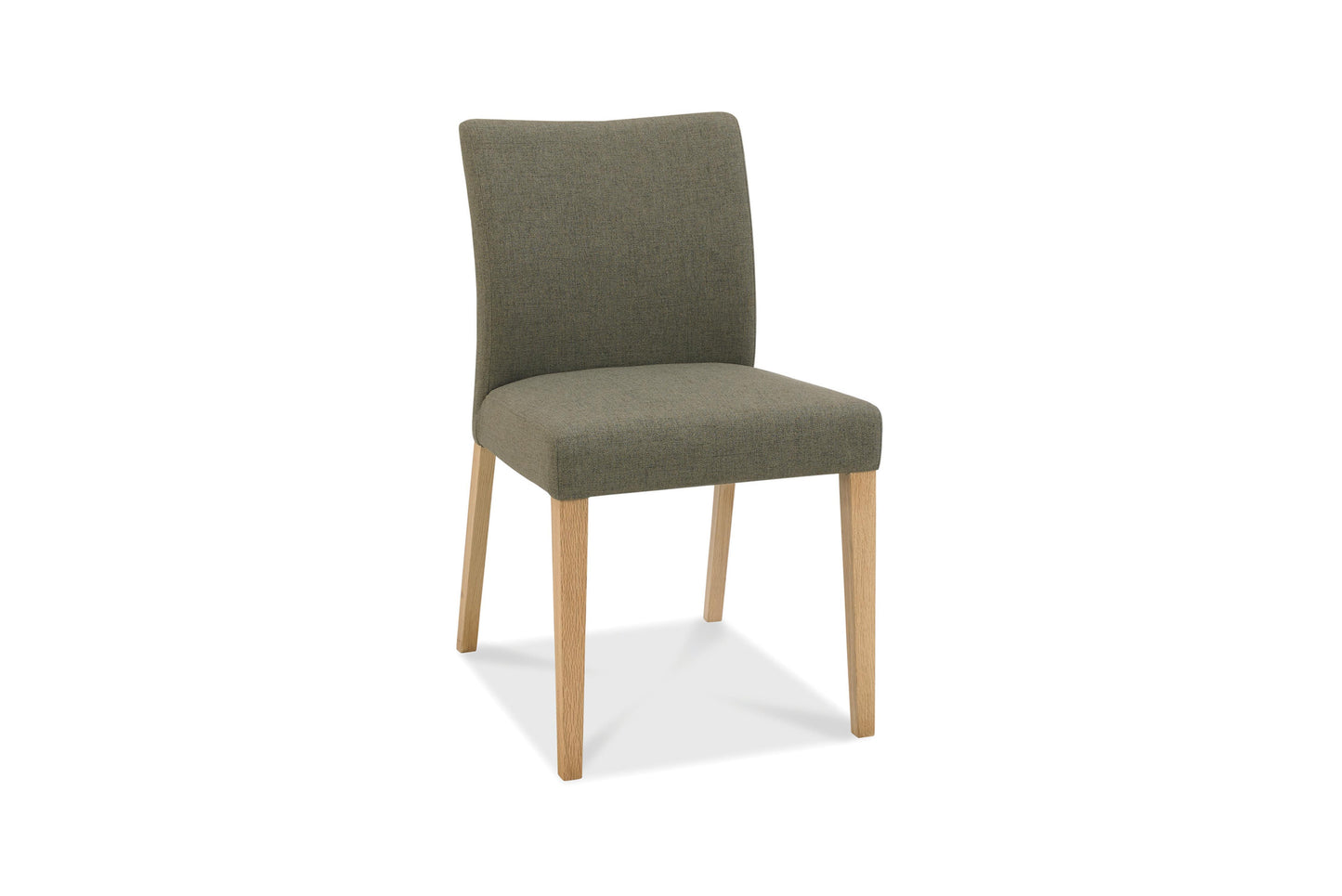 Oak Unpholstered Chair Gold Black Fabric (Pair)