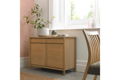 White Oak Veneer Narrow Sideboard