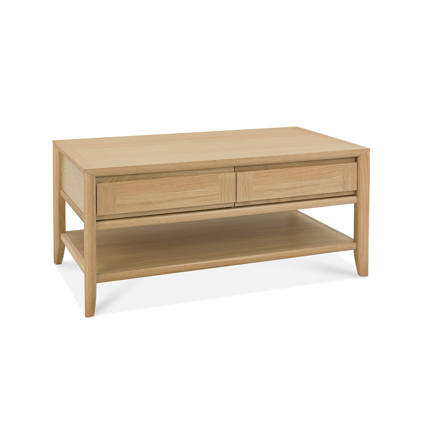 White Oak Veneer Coffee Table With Drawer