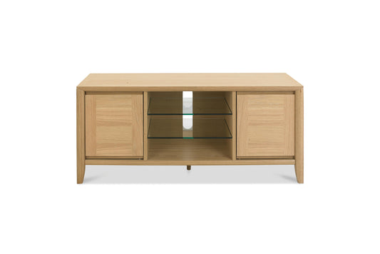 White Oak Veneer Entertainment Unit