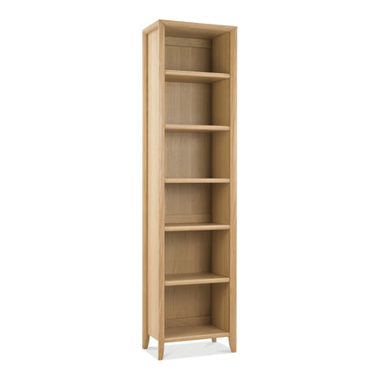 White Oak Veneer Narrow Bookcase