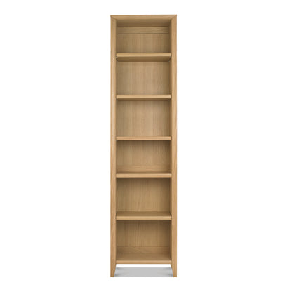 White Oak Veneer Narrow Bookcase