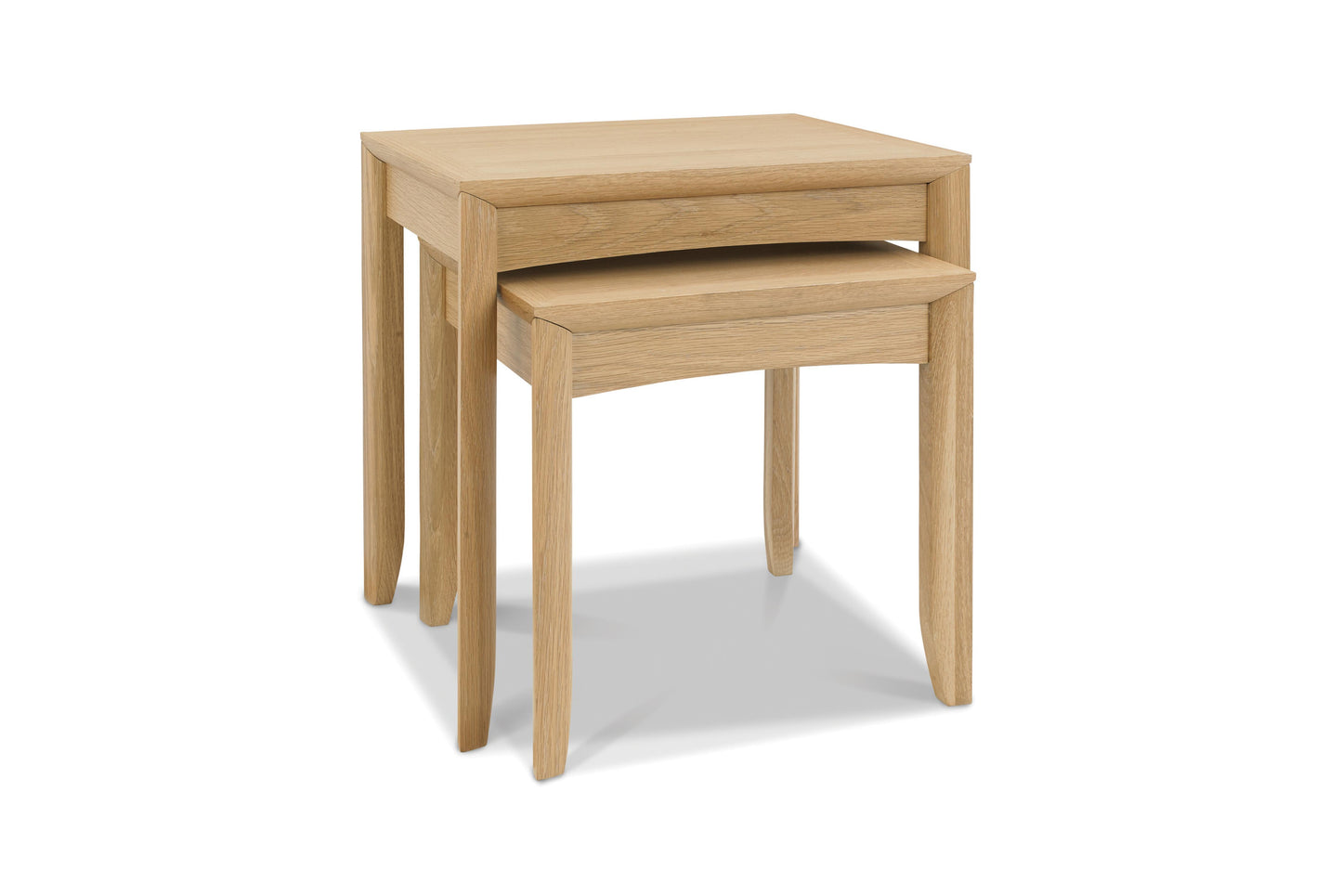 White Oak Veneer Nest of Side Tables