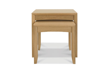 White Oak Veneer Nest of Side Tables