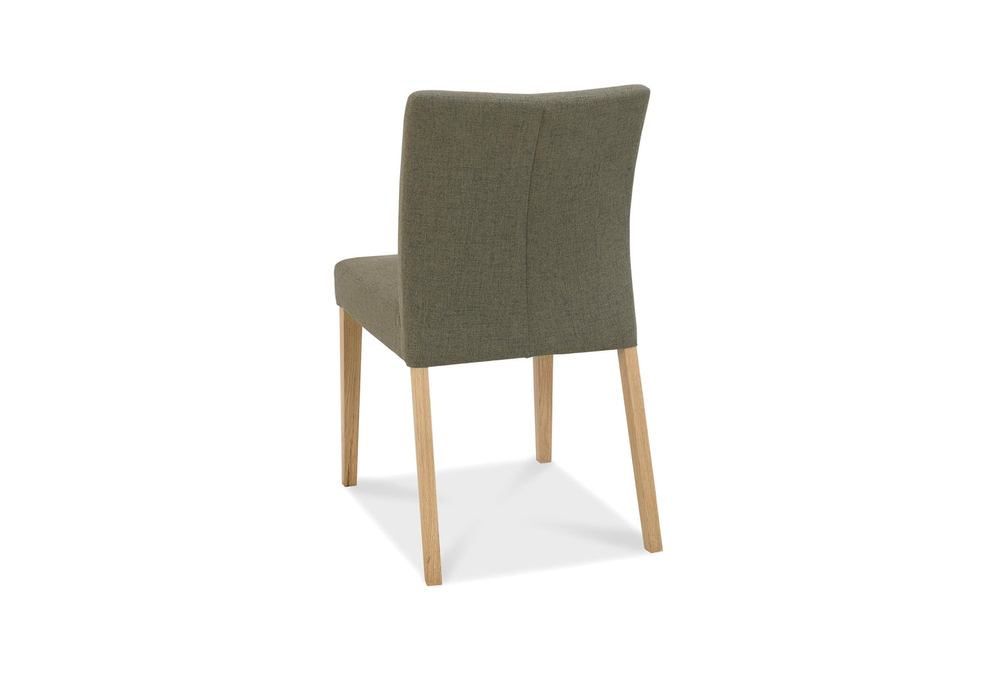 Oak Unpholstered Chair Gold Black Fabric (Pair)