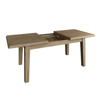 1.8M Smoked Oak Butterfly Extending Table Seats 6 - 8