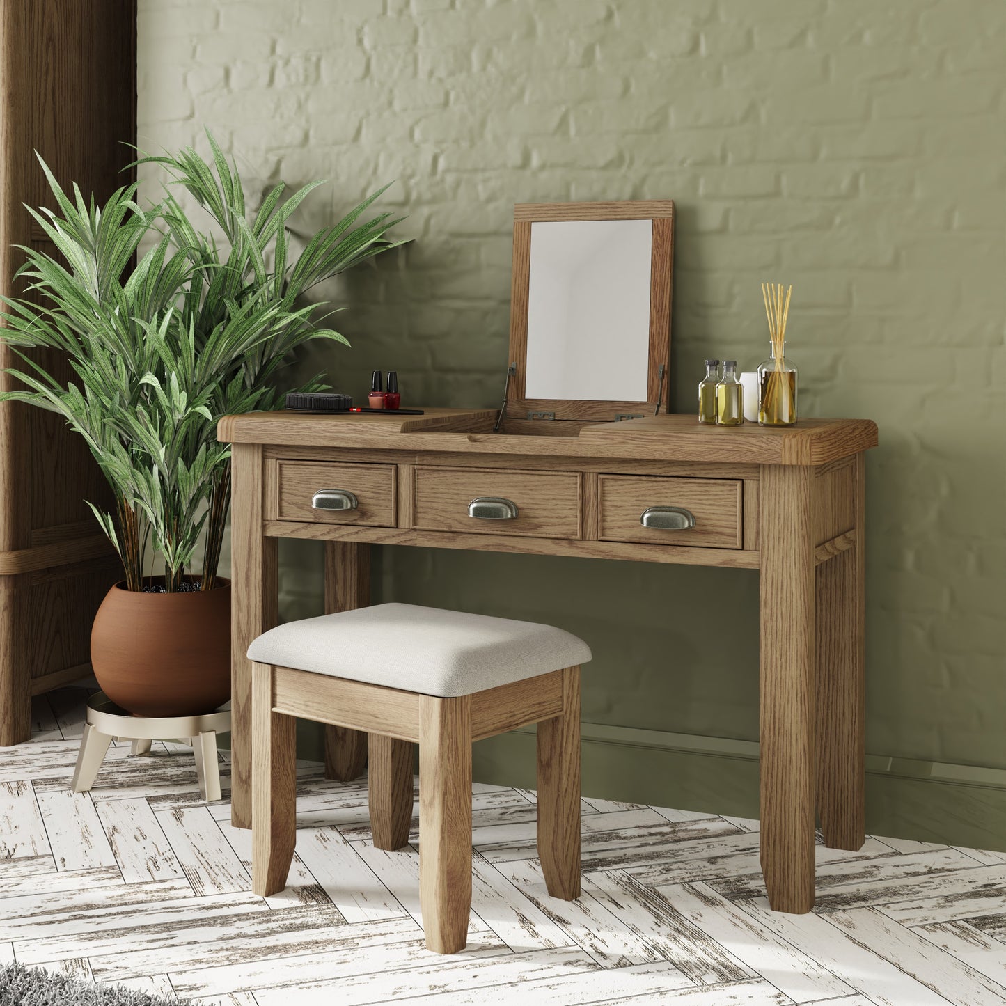 Smoked Oak Dressing table