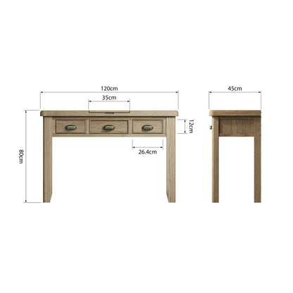 Smoked Oak Dressing table