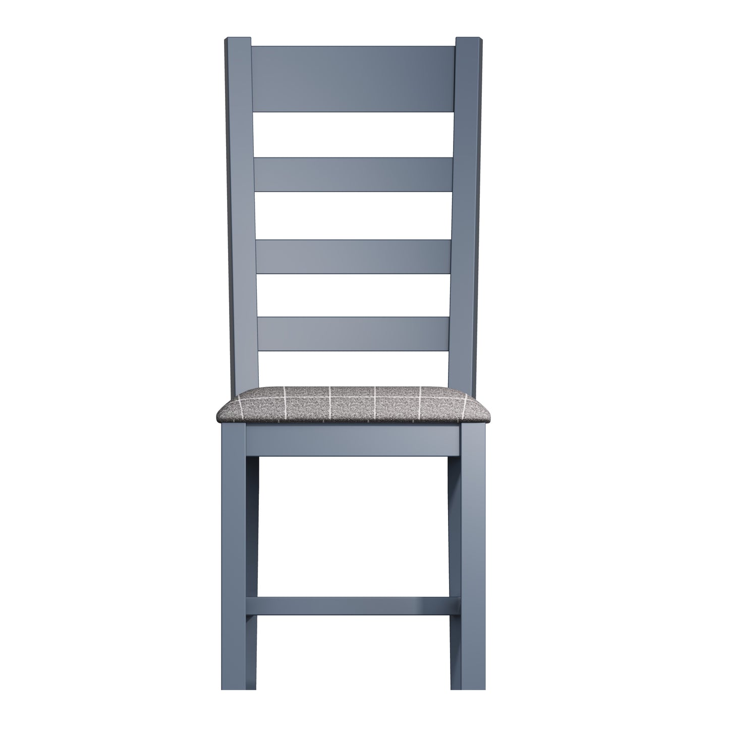 Set of 2 - Slatted Blue Dining Chair