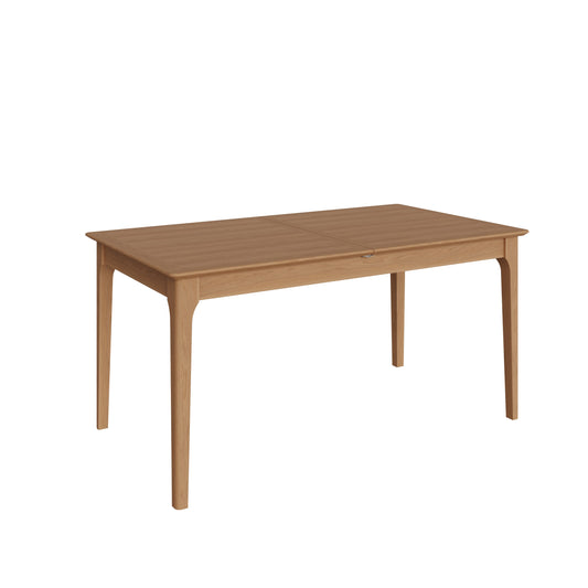 1.6M Scandinavian Style Extending Table with Natural Oak Finish Seats 6 - 8