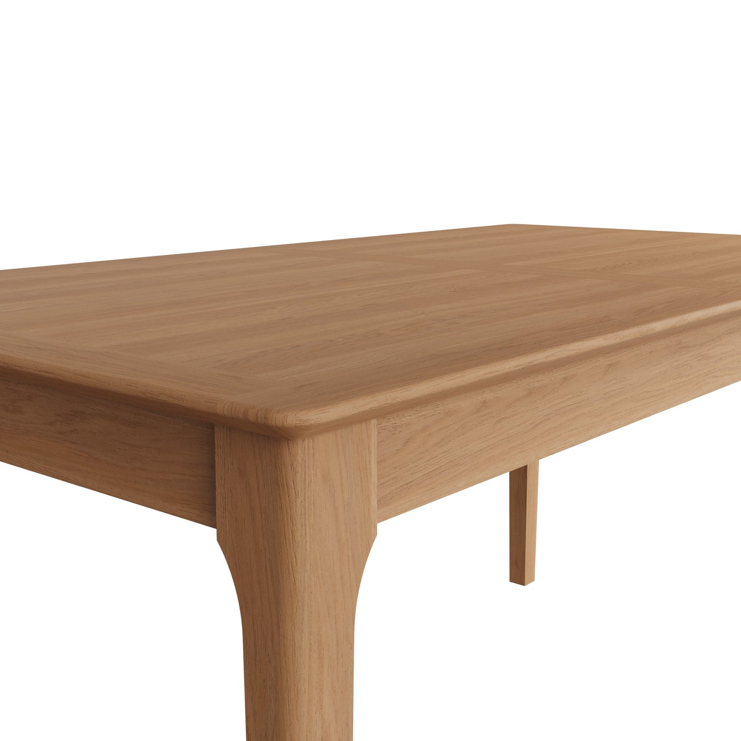 1.6M Scandinavian Style Extending Table with Natural Oak Finish Seats 6 - 8