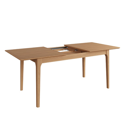 1.6M Scandinavian Style Extending Table with Natural Oak Finish Seats 6 - 8