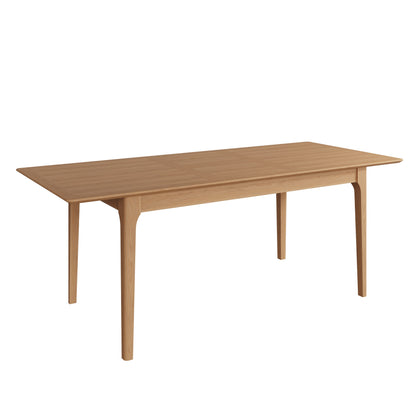 1.6M Scandinavian Style Extending Table with Natural Oak Finish Seats 6 - 8