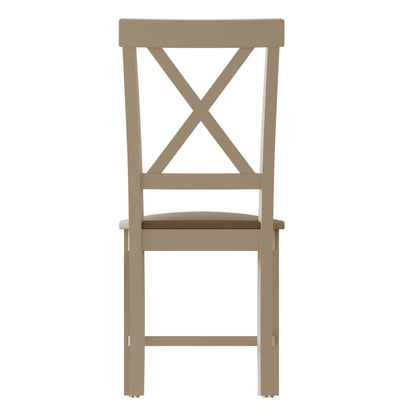 Truffle - Cross Backed Oak Dining Chair  - Set of 2