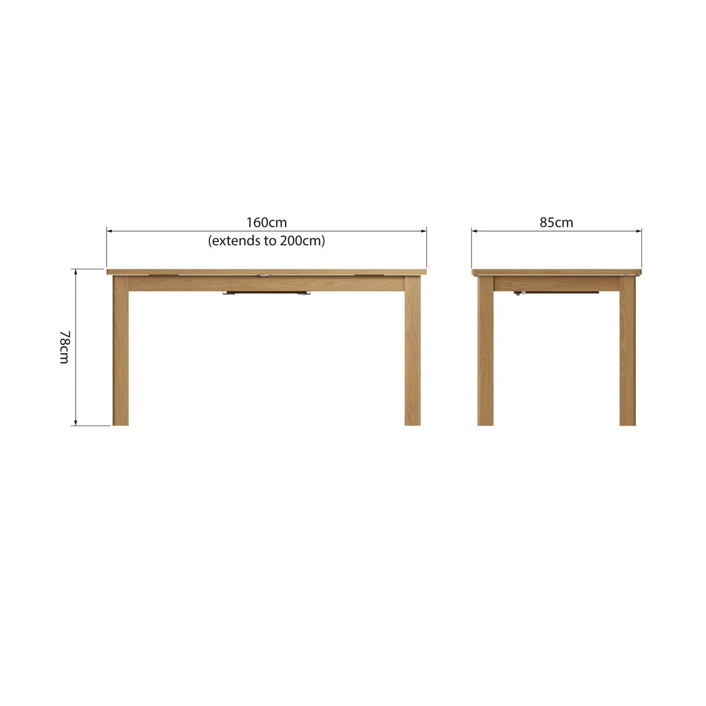 1.6M Traditional Butterfly Extending Table Seats 6 - 8